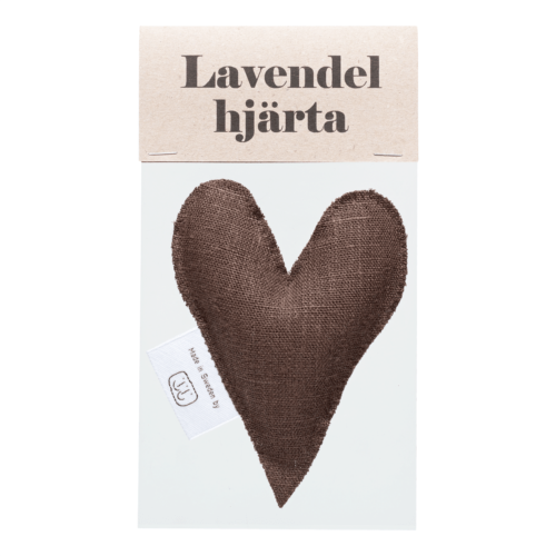 Brown lavender heart in sachet