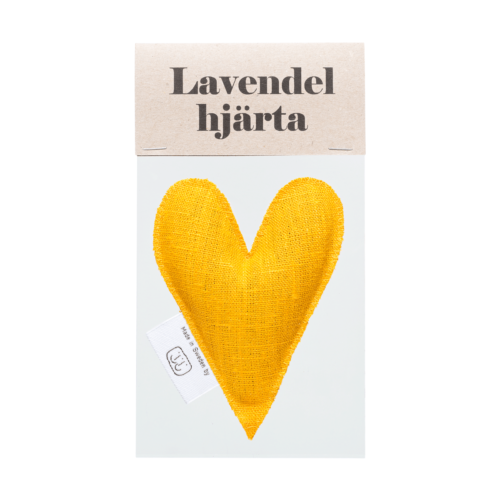 Yellow lavender heart in sachet
