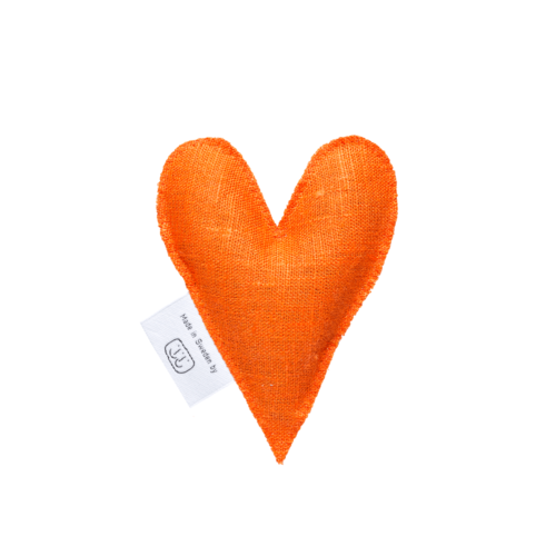 Orange lavendelhjärta