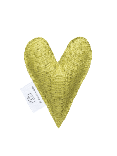 Dark lime lavender heart