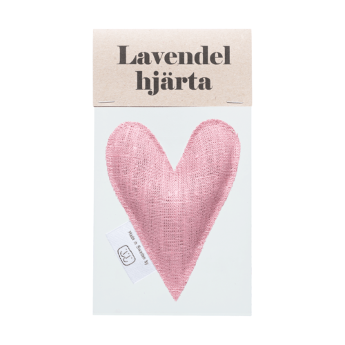 Pale pink lavender heart in sachet