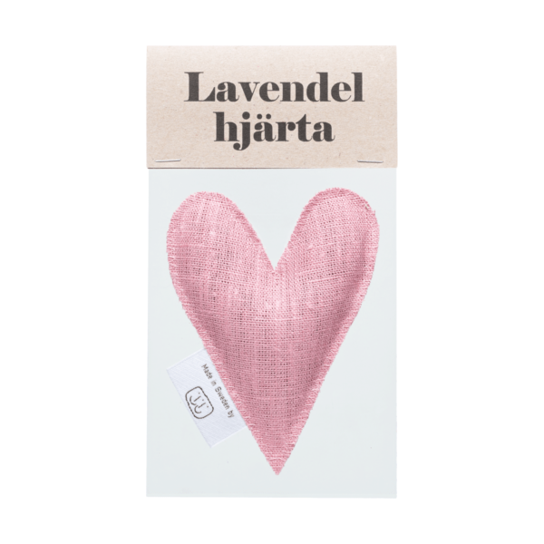 Pale pink lavender heart in sachet
