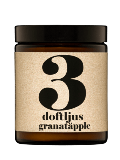 Scented candle no 3 Pomegranate