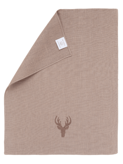 Tea towels in linen with embroidery