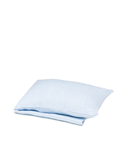 Pale blue eye pillow - small wheat warmer