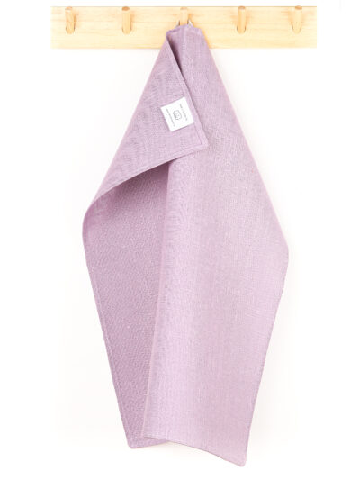 Heather tea towel in linen