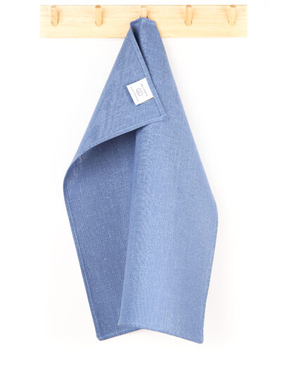 Denim tea towel in linen